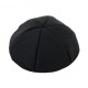 Kippa noir en tissu