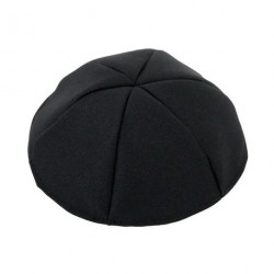 Kippa noir en tissu