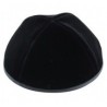 Kippa noir en velours