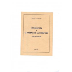 Introduction à la Kabbale de la surnature d'Oscar Goldberg Emmanuel Levyne 