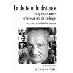 La dette et la distance - De quelques élèves et lecteurs juifs de Heidegger