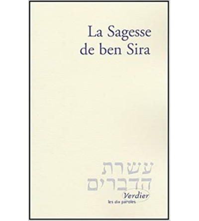 La Sagesse de ben Sira