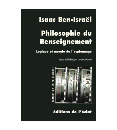 PHILOSOPHIE DU RENSEIGNEMENT