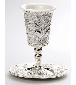 Verre de Kiddouch argent vif