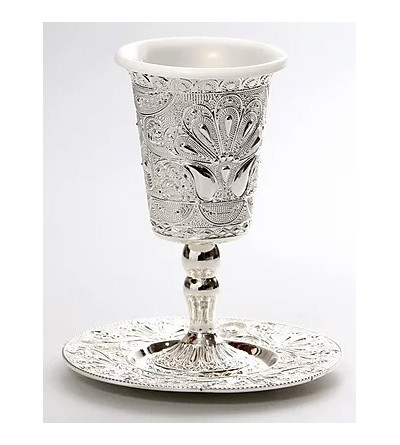 Verre de Kiddouch argent vif