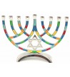 Hanoukia Demi lune Magen David multicolor