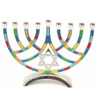 Hanoukia Demi lune Magen David multicolor