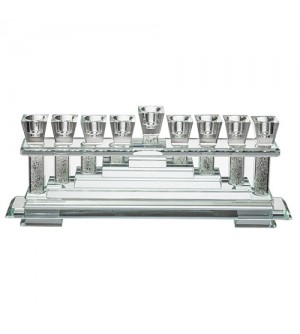Hanoukia Cristal Pyramide avec pierres