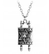 collier avec pendentif sefer torah