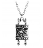 collier avec pendentif sefer torah