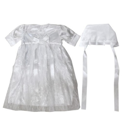 Robe tenue bébé pour Brit Mila blanche