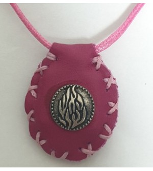 Collier amulette Breslev - Rose