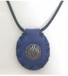 Collier amulette Breslev - Bleu