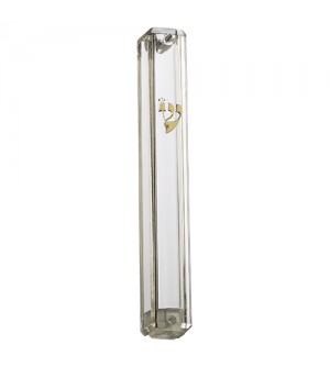 Boitier de Mezouza - plastique transparent 12 cm