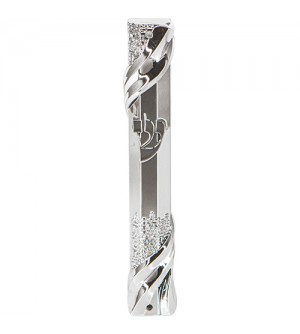 Boitier de Mezouza - jerusalem argent 12 cm