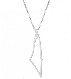 collier avec pendentif Israel argent