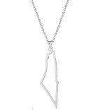 collier avec pendentif Israel argent