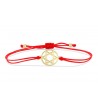 Bracelet fil rouge - etoile de David or