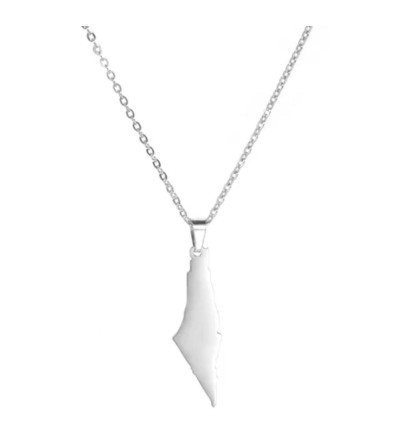 collier avec pendentif erets Israel argent