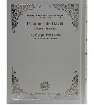 Psaumes de David avec Perek Chira - Blanc argent