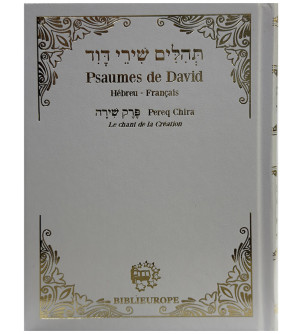 Psaumes de David - Hébreu Français - Blanc or