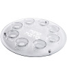 Plateau du Seder de Roch Hachana en verre et cristal classe