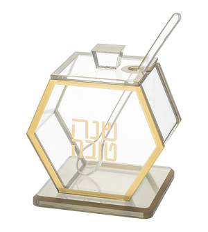 Pot à miel hexagonal