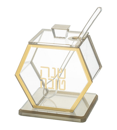Pot à miel hexagonal